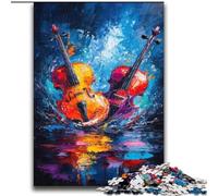 Puzzles pour Adultes Deux Violons 2000 pièces, Jouets addictifs pour stimuler l'intelligence cérébrale, Cadeaux d'anniversaire pour Les 14 Ans et Plus (70x100cm)