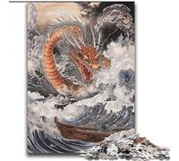 Puzzles pour Adultes Dragon Japonais 2000 pièces, Jouets addictifs, défis d'intelligence cérébrale, Cadeaux d'anniversaire pour Les 14 Ans et Plus (70x100cm)