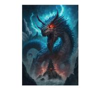 Puzzles pour Adultes Dragon's Roar Mythical Fantasy Artwork Puzzles pour Adultes - Jeux Relaxants Et Anti-Stress - Cadeaux d'anniversaire Et Cadeaux Uniques 1000pcs(38x26cm)