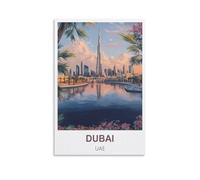 Puzzles pour Adultes, Dubaï, Émirats Arabes Unis, Micro-pièces, Puzzles stimulants et Difficiles, Cadeau de Noël ou d'anniversaire, Jeu, Jouet, 38 x 52 cm