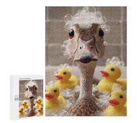 Puzzles pour Adultes Duck in Bath with Rubber Ducks Puzzles pour Adultes : Jouets Anti-Stress, mais Aussi Cadeaux Amusants Et Humoristiques pour Les Amis Et La Famille 500 PCS