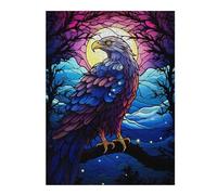 Puzzles pour Adultes Eagle Colorful Staind Gl Puzzles pour Adultes, Jouets Anti-Stress, Découpe De Précision, pour Les Jeux 52x38cm/1000pcs