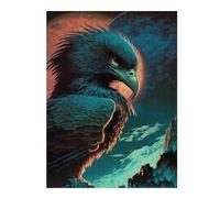Puzzles pour Adultes Eagle Moonlit Majesty Puzzle pour Adultes, Jouet, Décoration Murale, Cadeau De Course De Vitesse Manuelle pour Les Amis Et La Famille 52x38cm/1000pcs