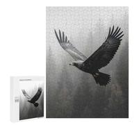 Puzzles pour Adultes Eagle Soaring Through Misty Forest Puzzles pour Adultes - Jeu Manuel - Décoration Murale - Cadeaux d'anniversaire Et Cadeaux Uniques 500 PCS