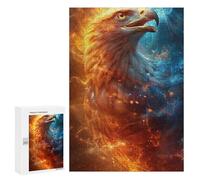 Puzzles pour Adultes Eagle Spirit Fire Art Puzzles pour Adolescents : Améliorent La Mémoire. Chaque Pièce Est Unique - Jouets Et Jeux Éducatifs 300 PCS