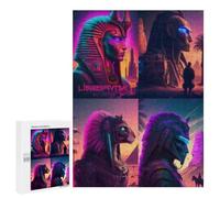 Puzzles pour Adultes Egyptian Mythology Art Puzzles pour Adolescents, Jouets Anti-Stress, Décoration Murale, Cadeaux Uniques pour Anniversaire Et Noël 500 PCS