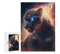 Puzzles pour Adultes Electric Leopard Mystic Power Unleashed Puzzles pour Adultes - Décoration Murale - Cadeaux Souvenirs pour Vos Proches 300 PCS