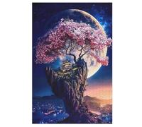 Puzzles pour Adultes en Arbre de Vie Cosmique Puzzles en Bois De 1000 Pièces Puzzles Difficiles Et De Défi pour Adultes Et Enfants （78×53cm）