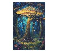 Puzzles pour Adultes Enchanted Forest Glowing Mushrooms Puzzles pour Adolescents, Jouets Anti-Stress, Décoration Murale, Cadeaux Uniques pour Anniversaire Et Noël 1000pcs(75x50cm)