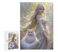 Puzzles pour Adultes Enchanted Garden Fantasy Puzzles pour Adolescents Cadeau d'anniversaire Stimule Le Cerveau Jeu Stimulant Cadeaux 300 PCS