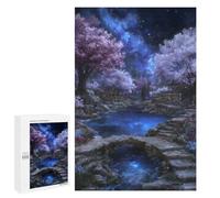 Puzzles pour Adultes Enchanted Garden Under Starry Sky Puzzles pour Adultes - Jouets À Monter Soi-même, Amusants Et Originaux - Cadeaux Uniques pour Un Anniversaire Ou Noël 1000 PCS