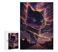 Puzzles pour Adultes Enchanted Giant Cat Puzzles Anti-Stress pour Adultes - Décoration Parfaite - Difficile Et Stimulant 300 PCS