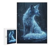 Puzzles pour Adultes Enchanted Glowing Fox Puzzles pour Adolescents : Améliorent La Mémoire. Chaque Pièce Est Unique - Jouets Et Jeux Éducatifs 500 PCS