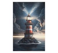 Puzzles pour Adultes Enchanted Lighthouse in The Sky Puzzle pour Adultes Jeux Relaxants Course De Vitesse Manuelle Cadeau d'anniversaire, Cadeaux, 75x50cm/1000pcs