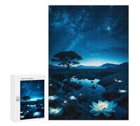 Puzzles pour Adultes Enchanted Night Sky Scene Puzzles pour Adultes, Jouet, Décoration Murale, Décoration Intérieure, Idéal comme Cadeau 300 PCS