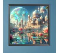 Puzzles pour Adultes Enfant 100 pièces Lotus du Palais 35x35cm, Jigsaw Puzzle Adulte 100 Pieces Jeu éducatif Défi Jouet, Puzzles Familiaux de Divertissement à Domicile