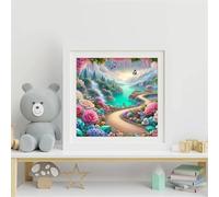 Puzzles pour Adultes Enfant 120 pièces Paysages Routes de Campagne 45x45cm, Jigsaw Puzzle Adulte 120 Pieces Jeu éducatif Défi Jouet, Puzzles Familiaux de Divertissement à Domicile