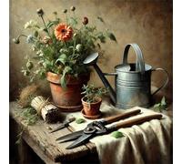 Puzzles pour Adultes Enfant 200 pièces Outils pour Pots de Fleurs 28x28cm, Jigsaw Puzzle Adulte 200 Pieces Jeu éducatif Défi Jouet, Puzzles Familiaux de Divertissement à Domicile