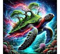 Puzzles pour Adultes Enfant 300 pièces Tortue végétale 35x35cm, Jigsaw Puzzle Adulte 300 Pieces Jeu éducatif Défi Jouet, Puzzles Familiaux de Divertissement à Domicile