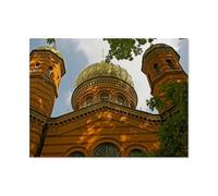 Puzzles pour Adultes Enfants 1000 Pièces Puzzle，Chapelle orthodoxe Russe à Weimar，Jeu De Puzzle Difficile（75x50cm）-AS16