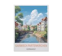 Puzzles pour Adultes Enfants 1000 Pièces Puzzle，Garmisch-Partenkirchen Allemagne，Jeu De Puzzle Difficile（38x26cm）-IB78