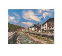 Puzzles pour Adultes Enfants 1000 Pièces Puzzle，Lech - Un Village Walser du Vorarlberg，Jeu De Puzzle Difficile（75x50cm）-AC12