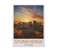 Puzzles pour Adultes Enfants 1000 Pièces Puzzle，Stonehenge Wiltshire，Jeu De Puzzle Difficile（75x50cm）-IG81