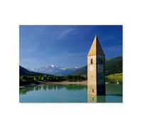 Puzzles pour Adultes Enfants 1000 Pièces Puzzle，Vallée de Vinschgau - Le côté ensoleillé du Tyrol du Sud，Jeu De Puzzle Difficile（38x26cm）-AZ76