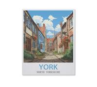 Puzzles pour Adultes Enfants 1000 Pièces Puzzle，York, North Yorkshire，Jeu De Puzzle Difficile（75x50cm）-HW78
