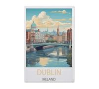Puzzles pour Adultes Enfants Puzzle 1000 Pièces，Dublin Irlande，Puzzles Jeu De Puzzle Stimulant（38x26cm）-AB86