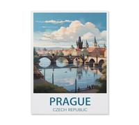 Puzzles pour Adultes Enfants Puzzle 1000 Pièces,Prague République tchèque,Jeu De Puzzle Stimulant(38x26cm)-R34