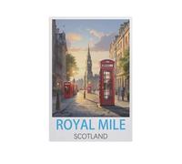 Puzzles pour Adultes Enfants Puzzle 1000 Pièces，Royal Mile, Écosse，Jeu De Puzzle Stimulant（38x26cm）-AL14