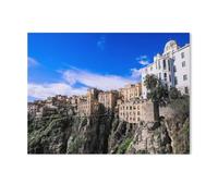 Puzzles pour Adultes Enfants Puzzle 1000 Pièces，Ville et forteresse Naturelle: Constantine, Algérie，Jeu De Puzzle Stimulant（75x50cm）-J58