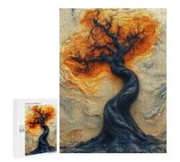 Puzzles pour Adultes Enigmatic Surreal Tree - Mystical Abstract Art Puzzle : Jeu Manuel Amusant Et Humoristique, Cadeau d'anniversaire, Cadeaux, 500 PCS