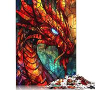 Puzzles pour Adultes - Énigmes du Dragon - Puzzle de 1000 pièces pour Adultes et Adolescents - 38 x 26 cm