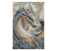 Puzzles pour Adultes Epic Fantasy Dragon Artwork Puzzles pour Adultes Jeu Manuel Une Œuvre d'art Cadeaux Uniques pour Un Anniversaire Et Noël