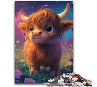 Puzzles pour Adultes et Adolescents, 1 000 pièces, Adorable bébé Yak, Jouet éducatif et décompressant, idéal comme Cadeau, 50x75cm