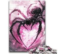 Puzzles pour Adultes et Adolescents, 1 000 pièces, araignée Rose, Jeu Stimulant et éducatif en Famille pour Anniversaire et Noël, 50x75cm