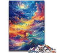 Puzzles pour Adultes et Adolescents, 1 000 pièces, Arc-en-Ciel, Nuage, Jeu Stimulant et éducatif en Famille pour Anniversaire et Noël, 50x75cm