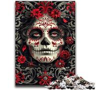 Puzzles pour Adultes et Adolescents, 1 000 pièces, crâne Mexicain, Jeux éducatifs, décoration d'intérieur, Cadeau d'anniversaire, Art Mural, 50x75cm