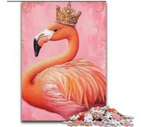 Puzzles pour Adultes et Adolescents, 1 000 pièces, Flamingo Queen, entraînez Votre Cerveau et Vos Mains, Cadeaux d'anniversaire et Cadeaux Uniques pour Les 14 Ans et Plus, 50x75cm