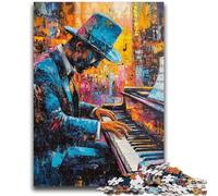 Puzzles pour Adultes et Adolescents, 1 000 pièces, Jeu de Piano, Peinture à l'huile, Casse-tête, Jeu éducatif pour Anniversaire et Noël, pour Les 14 Ans et Plus, 26x38cm