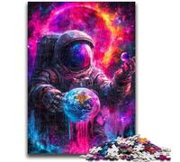 Puzzles pour Adultes et Adolescents, 1 000 pièces, Jouets d'astronautes spatiaux, Jeux éducatifs, Anti-Stress, adaptés à la décoration de Bureau, 26x38cm