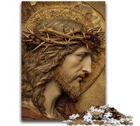 Puzzles pour Adultes et Adolescents, 1 000 pièces, Jouets éducatifs, Art de Jésus, Anti-Stress, idéal pour la décoration de Bureau, 26x38cm