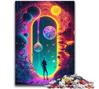 Puzzles pour Adultes et Adolescents, 1 000 pièces, La Porte de l'inconnu, Jeu éducatif, Jouet de défi, décoration Murale, Cadeaux d'anniversaire et de Noël Uniques, 50x75cm