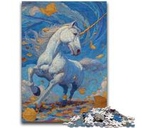 Puzzles pour Adultes et Adolescents, 1 000 pièces, Licorne mystérieuse, Jouets de Divertissement Familial, idéal comme Cadeau pour Toute la Famille 14 Ans et Plus, 50x75cm