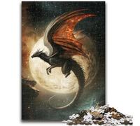 Puzzles pour Adultes et Adolescents, 1 000 pièces, Motif Dragon Fantastique, Jeu éducatif et Stimulant pour Toute la Famille, idéal pour Les Anniversaires et Noël, 50x75cm