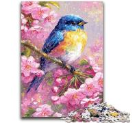 Puzzles pour Adultes et Adolescents, 1 000 pièces, Motif Fleurs et moineaux, pour stimuler Le Cerveau, Jouets addictifs pour cultiver la Patience, décoration Murale, 50x75cm