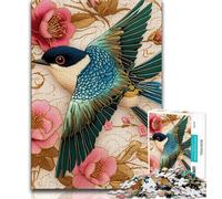 Puzzles pour Adultes et Adolescents, 1 000 pièces, Motif Hirondelle, Jeu Stimulant, idéal comme Cadeau pour Toute la Famille, 50x75cm