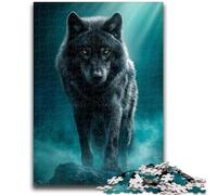 Puzzles pour Adultes et Adolescents, 1 000 pièces, Motif Loup, Jouet éducatif et intellectuel, idéal comme Cadeau, 26x38cm